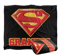 DC comics Superman Grandpa Logo Blanket Multicoloured (One Size)