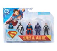 DC Comics, SUPERMAN Heroes Vs. Villains 5-Pack, 7-cm Action Figure, Stylised Superhero Figures with Dynamic Poses and Battle Ready Armour, Kids’ Toys for Ages 4+