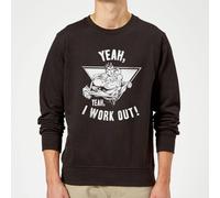DC Comics Superman I Work Out Sweatshirt - Black | Size: XL DC Comics Black XL