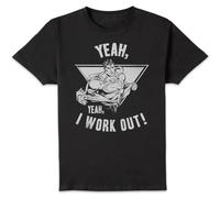 DC Comics Superman I Work Out T-Shirt - Black | Size: Large DC Comics Black L