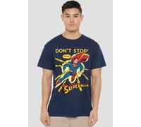 DC Comics Superman It Tickles T-Shirt, Navy | Size: Small DC Comics Navy S