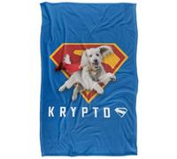 DC comics Superman Krypto The Super Dog Shield Blanket Multicoloured (152Cm X 127Cm)
