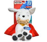 DC Comics Superman Krypto The Superdog Plush Dog Toy - Soft Squeaky Dog Toy with Crinkle Sounds, Cape & Milk-Bone Treat Design, 7.5 Inch