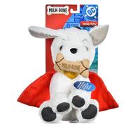 DC Comics Superman Krypto The Superdog Plush Dog Toy - Soft Squeaky Dog Toy with Crinkle Sounds, Cape & Milk-Bone Treat Design, 7.5 Inch
