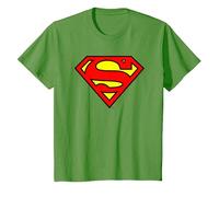 DC Comics Superman Logo Camiseta T-Shirt, Youth, Grass Green, 3T