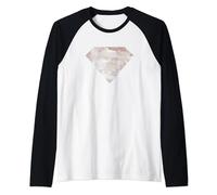 DC Comics Superman Logo Distressed Raglan Baseball Tee