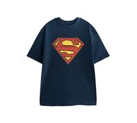 DC Comics Men's Short Sleeved T-Shirt | Navy | Official Merch in Blue | Size: XL DC Comics Blue XL