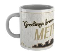 Dc Comics Superman Metropolis Mug In White White
