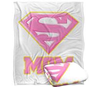 DC comics Superman Mom Logo Blanket Multicoloured (One Size)