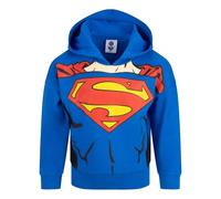 DC Comics Superman Official Hoodie for Boys, 100% Cotton, 3-4 Years: 104cm, Blue