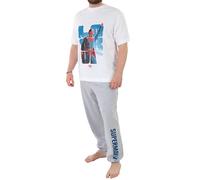 DC Comics Superman Pyjamas Mens, Super Man Mens Pyjamas, Men’s Nightwear, Multicolored Size X-Large