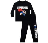 DC Comics Superman Pyjamas, Super Hero Boys Pyjamas, Super Man Boys’ Pyjama Sets, Black 11-12 Years