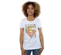 Dc Comics Superman Shield Cotton T-Shirt In White White XL