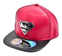DC Comics Superman Snapback Hat, Adult Baseball Hat with Flat Brim, Multi, One Size, Black/Red, One Size