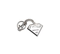The Noble Collection Keychain - DC Comics Superman Logo - Stainless Steel, 5in (13 cm) - Film Set