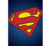 DC Comics "Superman Symbol Canvas Print, Multi-Colour, 60 x 80 cm