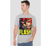 The Flash Comic Panel Unisex T Shirt, Athletic Heather, 4XL