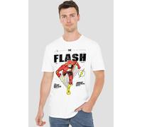 DC Comics The Flash Fastest Man Alive T-Shirt, White | Size: 4XL DC Comics White 4XL