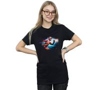 Dc Comics The Flash Sparks Cotton Boyfriend T-Shirt In Black Black XXL