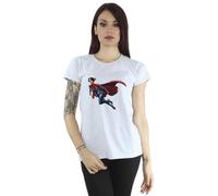 DC Comics Women's The Flash Supergirl Cotton T-Shirt in Grey | Size: XL DC Comics Grey XL