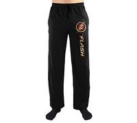 DC Comics The Flash TV Show Logo Men's Pajama Sleep Pants (X-Large, Black)