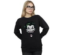 Dc Comics The Joker Big Face Sweatshirt In Black Black S