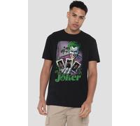 DC Comics The Joker Playing Cards T-Shirt, Black | Size: 2XL DC Comics Black 2XL