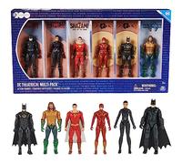 DC Comics Theatrical Multi-Pack, Limited Edition 6 Super Hero Action Figures, WB Anniversary Collectible, Superhero Kids Toys for Boys Ages 3+