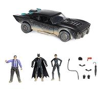 DC Comics, Ultimate Batman Set w/Exclusive 10-cm Batman, Selina Kyle and The Penguin Action Figures, Batmobile, Batman Movie Kids’ Toys, Aged 4 and up (Amazon Exclusive)