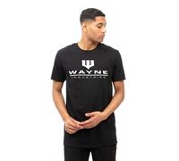 DC Comics Wayne Logo Cotton Mens T-Shirt Black DC Comics Black S