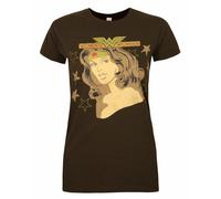 DC Comics Womens Brown Wonder Woman Short Sleeved T-Shirt - Small