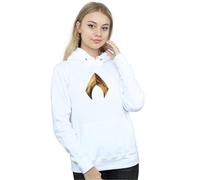 DC Comics Women's Aquaman Emblem Hoodie in White | Size: 2XL DC Comics White 2XL