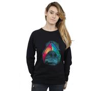 DC Comics Women's Aquaman Mera Logo Sweatshirt in Black | Size: Large DC Comics Black L