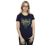 DC Comics Women's Aquaman Unite The Kingdoms Cotton T-Shirt in Navy | Size: Small DC Comics Navy S