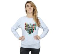 DC Comics Women's Aquaman Unite The Kingdoms Sweatshirt in Grey | Size: Large DC Comics Grey L