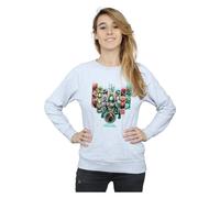 DC Comics Women's Aquaman Unite The Kingdoms Sweatshirt in Grey | Size: Small DC Comics Grey S