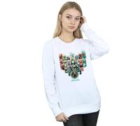 DC Comics Women's Aquaman Unite The Kingdoms Sweatshirt in White | Size: Small DC Comics White S