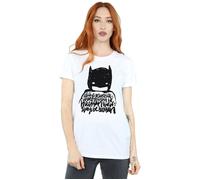 DC Comics Women's Batman Always Be Yourself Cotton Boyfriend T-Shirt in White | Size: Small DC Comics White S