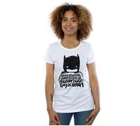 DC Comics Women's Batman Always Be Yourself Cotton T-Shirt in White | Size: Medium DC Comics White M