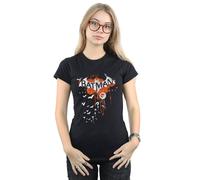 DC Comics Women's Batman Arkham Knight Halloween Logo Art Cotton T-Shirt in Black | Size: Medium DC Comics Black M