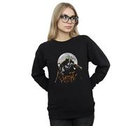 DC Comics Women's Batman Arkham Knight Halloween Moon Sweatshirt in Black | Size: Medium DC Comics Black M
