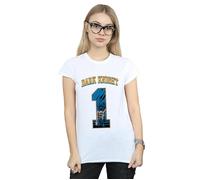 DC Comics Women's Batman Football Dark Knight Cotton T-Shirt in White | Size: Medium DC Comics White M