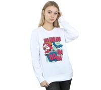 DC Comics Women's Batman & Joker Ha Ha Ha Ho Ho Ho Sweatshirt in White | Size: Medium DC Comics White M
