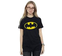 DC Comics Women's Batman Logo Boyfriend Fit T-Shirt
