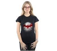 DC Comics Women's Batman Logo Wall Cotton T-Shirt in Black | Size: Medium DC Comics Black M