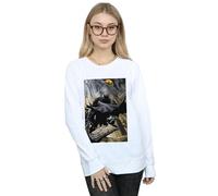 DC Comics Women's Batman Night Gotham City Sweatshirt in White | Size: Large DC Comics White L