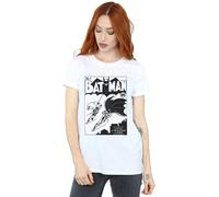 DC Comics Women's Batman No. 1 Mono Cotton Boyfriend T-Shirt in White | Size: Small DC Comics White S