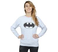 DC Comics Women's Batman One Colour Logo Sweatshirt X-Large Heather Grey