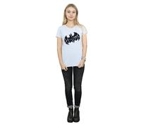 DC Comics Women's Batman One Colour Shield Cotton T-Shirt in Grey | Size: Large DC Comics Grey L