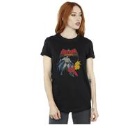 DC Comics Women's Batman & Robin Cotton Boyfriend T-Shirt in Black | Size: 2XL DC Comics Black 2XL